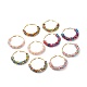 Glass Seed Beaded Hoop Earrings for Girl Women(EJEW-JE04614)-1