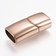 304 Stainless Steel Magnetic Clasps with Glue-in Ends(STAS-F130-80RG)-1