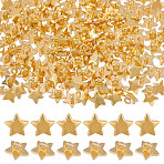 150Pcs 1-Hole ABS Plastic Shank Buttons, Star, Gold, 11x11.5x7mm, Hole: 2.5mm(FIND-CA0010-40)