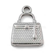 Anti-Tarnish 304 Stainless Steel Charms, Stainless Steel Color, Bag, 14.5x10.5x2mm, Hole: 1.8mm(STAS-M084-01C-P)