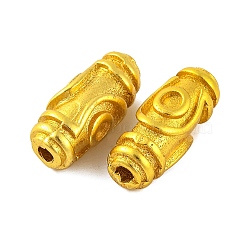 Brass Beads, Lead Free & Cadmium Free, Barrel, Golden, 16x7x6mm, Hole: 2mm(KK-G502-18G-G)