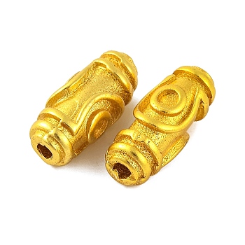 Brass Beads, Lead Free & Cadmium Free, Barrel, Golden, 16x7x6mm, Hole: 2mm