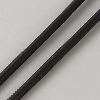 Rubber Sealing Strip, Pressure Sensitive Adbesive, for Door Gap, Window Gap, Sound and Light Innsulation, Round, Black, 0.3cm