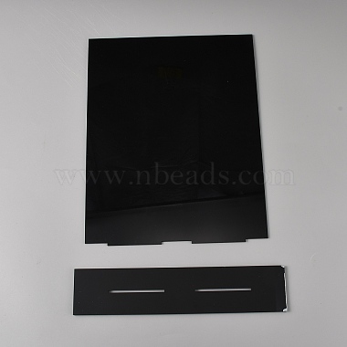 6Pcs Acrylic Blank Board Holder Stands(ODIS-WH0038-275A)-2