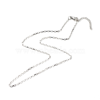 Non-Tarnish 304 Stainless Steel Venetian Chains Necklaces(NJEW-JN03636-02)-2