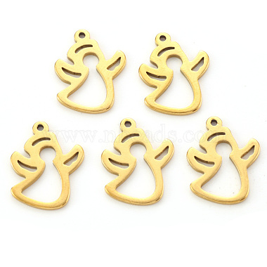 Golden Angel & Fairy 304 Stainless Steel Pendants