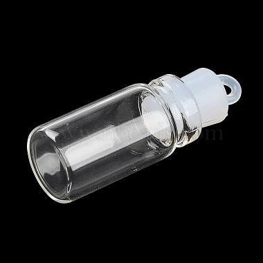 Clear Glass Wishing Bottle Pendants(GLAA-A010-01J)-2