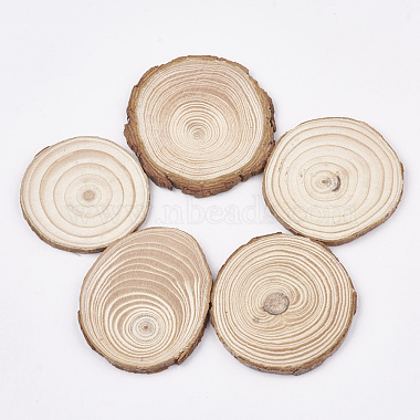 62mm PapayaWhip Tree Wood Cabochons