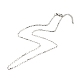 Non-Tarnish 304 Stainless Steel Venetian Chains Necklaces(NJEW-JN03636-02)-2