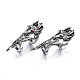 Dragon Armour Alloy Full Finger Ring with Rhinestone(RJEW-T009-22AS)-1