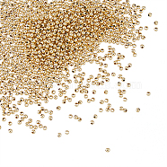 1000Pcs 304 Stainless Steel Beads, Round, Golden, 2x2mm, Hole: 0.8mm(STAS-DC0015-80)