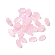 Natural White Jade Dyed Cabochons, Oval, Pink, 5x3x2mm(G-F772-01A-03)