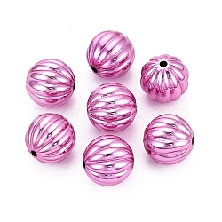 UV Plating Acrylic Beads, Pumpkin, Plum, 17mm, Hole: 2.5mm(OACR-N160-41A)