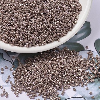 MIYUKI Delica Beads, Cylinder, Japanese Seed Beads, 11/0, (DB2271) Opaque Glazed Beige, 1.3x1.6mm, Hole: 0.8mm, about 10000pcs/bag, 50g/bag