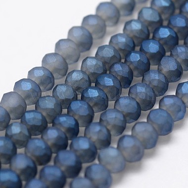 Brins de perles de verre rondelles facettées plaquées arc-en-ciel(X-EGLA-L007-I01-4mm)-2