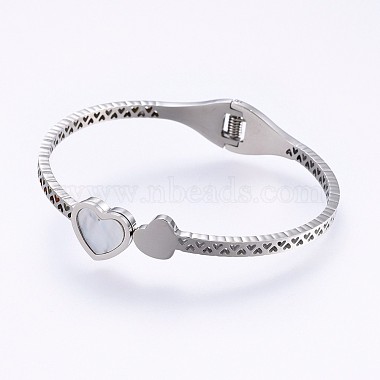 304 Stainless Steel Bangles(BJEW-P223-13P)-2