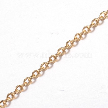 Ion Plating(IP) 304 Stainless Steel Cable Chains(X-CHS-P002-11G-0.5MM)-1