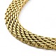 304 collar de cadena de malla de acero inoxidable para hombres y mujeres.(NJEW-P271-02G)-2