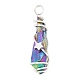 Electroplated Raw Rough Natural Quartz Crystal Copper Wire Wrapped Pendants(PALLOY-JF02414-02)-3