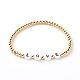 Bracelets de perles extensibles en laiton rond(BJEW-JB06231-04)-1