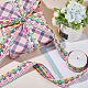 10M Ethnic Style Embroidery Polyester Flower Ribbons(OCOR-WH0077-74B)-4