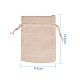 Pandahall Elite Sacs d'emballage en toile de jute sacs à cordon(ABAG-PH0001-14x10cm-05)-3