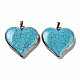 Synthetic Turquoise Pendants(G-Q998-022A)-1