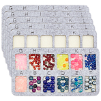 Felt Bead Design Board, DIY Beading Jewelry Bracelet and Anklet Making Tray, Rectangle, Gray, 100x177x6mm(DIY-WH0419-98H-01)