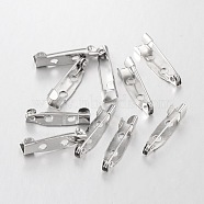 Iron Brooch Findings, Back Bar Pins, Platinum Color, 20mm long, 5mm wide, 5mm thick(E035Y)