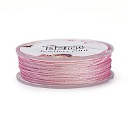 Polyester Metallic Thread, Pearl Pink, 1mm, about 32.8 yards(30m)/roll(OCOR-G006-02-1.0mm-49)