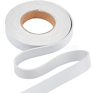 2M PVC Double Face Imitation Leather Ribbons, for Clothes, Bag Making, WhiteSmoke, 12.5mm, about 2.19 Yards(2m)/Roll(SRIB-WH0011-127A-05)
