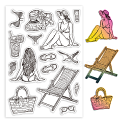 Custom PVC Plastic Clear Stamps, for DIY Scrapbooking, Photo Album Decorative, Cards Making, Human, 160x110x3mm(DIY-WH0448-0625)