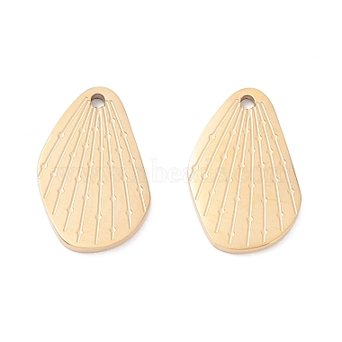 Real 24K Gold Plated Wing 316 Surgical Stainless Steel Charms