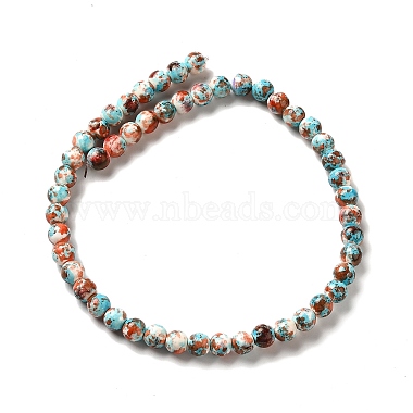 Synthetic Turquoise Dyed Beads Strands(G-E594-24A)-2