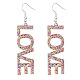 Bling Acrylic Word Love Dangle Earrings(GIPO-PW0001-017J)-1