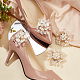 Craspire 4 шт. 2 стили из цветочного сплава с пластиковыми украшениями для обуви из искусственного жемчуга(FIND-CP0001-64)-4