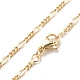 Brass Figaro Chains Necklace for Women(NJEW-P265-28G)-1