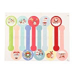 Sealing Stickers, Label Paster Picture Stickers, Christmas Theme, Mixed Color, 18.5x13.5~14x0.05cm, 10pcs/sheet(AJEW-P082-B01-01)