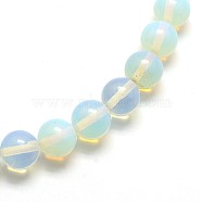 Opal Round Beads Strands, 6mm, Hole: 1mm, about 65pcs/strand, 14 inch(X-G-O047-08-6mm)