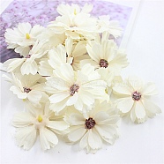 Silk Cloth Artifical Flower, For DIY Wedding Party Garland Decoration, Flower, Antique White, 45x11mm, 2.5mm Inner Diameter(DIY-WH0259-44J)