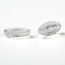 Transparent Acrylic Beads, about 8mm wide, 15mm long, hole: 1.5mm, about 1300pcs/500g(PL777)