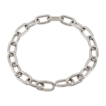 304 Stainless Steel Cable Chain, Soldered without Spool, Stainless Steel Color, 23.62 inch(60cm)