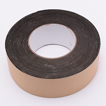 Strong Adhesion EVA Sponge Foam Rubber Tape, Anti-Collision Seal Strip, Black, 50x1.1mm, 10m/roll