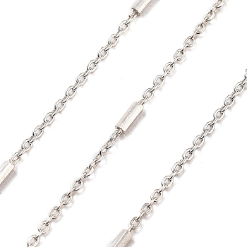 925 Sterling Silver Satellite Chains, Soldered, without Spool/Card Paper, Silver, 1x1x0.2mm