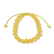 8mm Round Dyed Natural Jade Imitation Beeswax Braided Bead Bracelets for Women Men(BJEW-C067-01B-05)-2