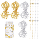 nbeads 2 sacs 2 couleurs guirlande de perles en plastique brin(KY-NB0001-32)-1