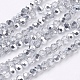Faceted(32 Facets) Round Half Plated Electroplate Glass Beads Strands(X-EGLA-J042-4mm-H02)-2