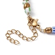 Evil Eye Lampwork & Glass Seed Beaded Necklace for Women(NJEW-JN04390)-5