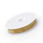 Round Copper Jewelry Wire, Light Khaki, 22 Gauge, 0.6mm, about 1279.52 Feet(390m)/1000g(CWIR-S003-0.6mm-13)