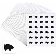 PVC & Paper Sticker Labels, Adhesive Stickers, for Scrapbooking Making, Pig Pattern, 100x80x0.2mm, Sticker: 12x12mm, 30pcs/sheet(DIY-WH0374-67A)